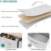 imageYITAHOME 10 Drawer Dresser  Fabric Storage Tower Organizer Unit for Bedroom Living Room Hallway Closets  Sturdy Steel Frame Wooden Top ampamp Easy Pull Fabric Bins Cool Gray