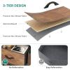 imageYITAHOME 10Drawer Dresser Fabric Storage Tower Tall Dresser for Living Room Hallway Closets Sturdy Steel Frame Wooden Top Easy Pull Fabric BinsAgraphite