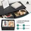 imageYITAHOME 10Drawer Dresser Fabric Storage Tower Tall Dresser for Living Room Hallway Closets Sturdy Steel Frame Wooden Top Easy Pull Fabric BinsBlack