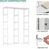 imageYITAHOME 10Drawer Dresser Fabric Storage Tower Tall Dresser for Living Room Hallway Closets Sturdy Steel Frame Wooden Top Easy Pull Fabric BinsWhite