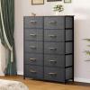 imageYITAHOME 4 Drawer Dresser  Fabric Cloth Dresser Dressers ampamp Chests of Drawers for Bedroom Living Room Hallway Closets  Sturdy Steel Frame Wooden Top ampamp Easy Pull Fabric BinsDark Graynew 2025