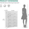 imageYITAHOME 4 Drawer Dresser  Fabric Cloth Dresser Dressers ampamp Chests of Drawers for Bedroom Living Room Hallway Closets  Sturdy Steel Frame Wooden Top ampamp Easy Pull Fabric BinsA Light Grey