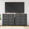 imageYITAHOME 4 Drawer Dresser  Fabric Cloth Dresser Dressers ampamp Chests of Drawers for Bedroom Living Room Hallway Closets  Sturdy Steel Frame Wooden Top ampamp Easy Pull Fabric BinsBurlywood