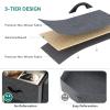 imageYITAHOME 4 Drawer Dresser  Fabric Cloth Dresser Dressers ampamp Chests of Drawers for Bedroom Living Room Hallway Closets  Sturdy Steel Frame Wooden Top ampamp Easy Pull Fabric BinsBlack Wood Grain