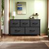 imageYITAHOME 4 Drawer Dresser  Fabric Cloth Dresser Dressers ampamp Chests of Drawers for Bedroom Living Room Hallway Closets  Sturdy Steel Frame Wooden Top ampamp Easy Pull Fabric BinsBlack Ash Greynew 2025