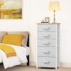 imageYITAHOME 4 Drawer Dresser  Fabric Cloth Dresser Dressers ampamp Chests of Drawers for Bedroom Living Room Hallway Closets  Sturdy Steel Frame Wooden Top ampamp Easy Pull Fabric BinsPink
