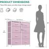 imageYITAHOME 4 Drawer Dresser  Fabric Cloth Dresser Dressers ampamp Chests of Drawers for Bedroom Living Room Hallway Closets  Sturdy Steel Frame Wooden Top ampamp Easy Pull Fabric BinsPink Print
