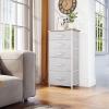 imageYITAHOME 4 Drawer Dresser  Fabric Cloth Dresser Dressers ampamp Chests of Drawers for Bedroom Living Room Hallway Closets  Sturdy Steel Frame Wooden Top ampamp Easy Pull Fabric BinsPink