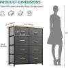 imageYITAHOME 4 Drawer Dresser  Fabric Cloth Dresser Dressers ampamp Chests of Drawers for Bedroom Living Room Hallway Closets  Sturdy Steel Frame Wooden Top ampamp Easy Pull Fabric BinsBurlywood