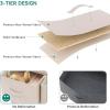 imageYITAHOME 4 Drawer Dresser  Fabric Cloth Dresser Dressers ampamp Chests of Drawers for Bedroom Living Room Hallway Closets  Sturdy Steel Frame Wooden Top ampamp Easy Pull Fabric BinsAcream White