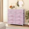 imageYITAHOME 4 Drawer Dresser  Fabric Cloth Dresser Dressers ampamp Chests of Drawers for Bedroom Living Room Hallway Closets  Sturdy Steel Frame Wooden Top ampamp Easy Pull Fabric BinsPinknew 2025