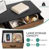 imageYITAHOME 4 Drawer Dresser  Fabric Cloth Dresser Dressers ampamp Chests of Drawers for Bedroom Living Room Hallway Closets  Sturdy Steel Frame Wooden Top ampamp Easy Pull Fabric BinsArustic Brown