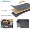 imageYITAHOME 4 Drawer Dresser  Fabric Cloth Dresser Dressers ampamp Chests of Drawers for Bedroom Living Room Hallway Closets  Sturdy Steel Frame Wooden Top ampamp Easy Pull Fabric BinsGrey