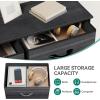 imageYITAHOME 4 Drawer Dresser  Fabric Cloth Dresser Dressers ampamp Chests of Drawers for Bedroom Living Room Hallway Closets  Sturdy Steel Frame Wooden Top ampamp Easy Pull Fabric BinsCool Black Wood Grain