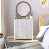 imageYITAHOME 4 Drawer Dresser  Fabric Cloth Dresser Dressers ampamp Chests of Drawers for Bedroom Living Room Hallway Closets  Sturdy Steel Frame Wooden Top ampamp Easy Pull Fabric BinsAshen