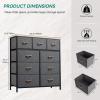 imageYITAHOME 4 Drawer Dresser  Fabric Cloth Dresser Dressers ampamp Chests of Drawers for Bedroom Living Room Hallway Closets  Sturdy Steel Frame Wooden Top ampamp Easy Pull Fabric BinsAdark Gray