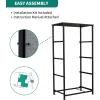 imageYITAHOME 4 Drawer Dresser  Fabric Cloth Dresser Dressers ampamp Chests of Drawers for Bedroom Living Room Hallway Closets  Sturdy Steel Frame Wooden Top ampamp Easy Pull Fabric BinsBlack Grey