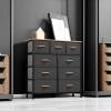 imageYITAHOME 4 Drawer Dresser  Fabric Cloth Dresser Dressers ampamp Chests of Drawers for Bedroom Living Room Hallway Closets  Sturdy Steel Frame Wooden Top ampamp Easy Pull Fabric BinsAdark Gray