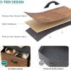 imageYITAHOME 4 Drawer Dresser  Fabric Cloth Dresser Dressers ampamp Chests of Drawers for Bedroom Living Room Hallway Closets  Sturdy Steel Frame Wooden Top ampamp Easy Pull Fabric BinsArustic Brown