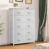 imageYITAHOME 4 Drawer Dresser  Fabric Cloth Dresser Dressers ampamp Chests of Drawers for Bedroom Living Room Hallway Closets  Sturdy Steel Frame Wooden Top ampamp Easy Pull Fabric BinsA Light Grey