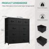 imageYITAHOME 4 Drawer Dresser  Fabric Cloth Dresser Dressers ampamp Chests of Drawers for Bedroom Living Room Hallway Closets  Sturdy Steel Frame Wooden Top ampamp Easy Pull Fabric BinsBlack