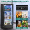imageYITAHOME 6 CUFT Commercial Beverage Display Refrigerator with Single One Glass Door Drink Beer Fridge Cooler for Office Garage Bar Gym with Locking Led ampamp 2 Keys6 CUFT