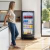 imageYITAHOME 6 CUFT Commercial Beverage Display Refrigerator with Single One Glass Door Drink Beer Fridge Cooler for Office Garage Bar Gym with Locking Led ampamp 2 Keys6 CUFT