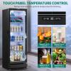 imageYITAHOME 6 CUFT Commercial Beverage Display Refrigerator with Single One Glass Door Drink Beer Fridge Cooler for Office Garage Bar Gym with Locking Led ampamp 2 Keys85 CUFT