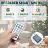 imageYITAHOME 6FT Prelit Slim Fraser Grande Christmas Tree with Remote Control Artificial Hinged Drooping Pencil Prelit Holiday Christmas Tree w 1628 Mixed PE ampamp PVC Tips 300 Lights ampamp 11 Light ModesWhite Flocked