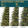 imageYITAHOME 6FT Prelit Slim Fraser Grande Christmas Tree with Remote Control Artificial Hinged Drooping Pencil Prelit Holiday Christmas Tree w 1628 Mixed PE ampamp PVC Tips 300 Lights ampamp 11 Light ModesGreen With Pe Tips