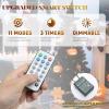 imageYITAHOME 6ft Prelit Halloween Hinged Christmas Tree with Remote Control Prelit Black Artificial Christmas Tree for Home Office Party Decoration with 820 Branch Tips and 250 Lights