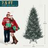 imageYITAHOME 75 FT Prelit Pink Flocked Christmas Tree PreLit Pink Spruce Artificial Christmas Tree with 1346 PVC Flocked Tips and 550 WarmWhite Lights for Home Office DecorationBlue