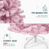 imageYITAHOME 75 FT Prelit Pink Flocked Christmas Tree PreLit Pink Spruce Artificial Christmas Tree with 1346 PVC Flocked Tips and 550 WarmWhite Lights for Home Office DecorationPink
