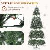imageYITAHOME 75 FT Prelit Pink Flocked Christmas Tree PreLit Pink Spruce Artificial Christmas Tree with 1346 PVC Flocked Tips and 550 WarmWhite Lights for Home Office DecorationGreen