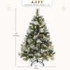 imageYITAHOME 75 FT Prelit Pink Flocked Christmas Tree PreLit Pink Spruce Artificial Christmas Tree with 1346 PVC Flocked Tips and 550 WarmWhite Lights for Home Office DecorationGreen