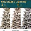imageYITAHOME 75 FT Prelit Pink Flocked Christmas Tree PreLit Pink Spruce Artificial Christmas Tree with 1346 PVC Flocked Tips and 550 WarmWhite Lights for Home Office DecorationWhite With Pine Cones