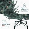 imageYITAHOME 75 FT Prelit Pink Flocked Christmas Tree PreLit Pink Spruce Artificial Christmas Tree with 1346 PVC Flocked Tips and 550 WarmWhite Lights for Home Office DecorationBlue