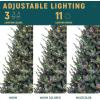 imageYITAHOME 75 FT Prelit Pink Flocked Christmas Tree PreLit Pink Spruce Artificial Christmas Tree with 1346 PVC Flocked Tips and 550 WarmWhite Lights for Home Office DecorationBlue