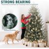 imageYITAHOME 75 FT Prelit Pink Flocked Christmas Tree PreLit Pink Spruce Artificial Christmas Tree with 1346 PVC Flocked Tips and 550 WarmWhite Lights for Home Office DecorationBlue