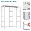 imageYITAHOME 8Drawer Fabric Dresser Furniture Storage Tower Cabinet Organizer for Bedroom Living Room Hallway Closet Sturdy Steel Frame Wooden Top EasytoPull Fabric Bins Rustic BrownTiedye Purple Print