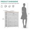 imageYITAHOME 8Drawer Fabric Dresser Furniture Storage Tower Cabinet Organizer for Bedroom Living Room Hallway Closet Sturdy Steel Frame Wooden Top EasytoPull Fabric Bins Rustic BrownLight Greywhite Handlenew 2025