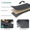 imageYITAHOME 8Drawer Fabric Dresser Furniture Storage Tower Cabinet Organizer for Bedroom Living Room Hallway Closet Sturdy Steel Frame Wooden Top EasytoPull Fabric Bins Rustic BrownBlack Grain Black Print
