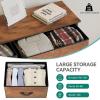 imageYITAHOME 8Drawer Fabric Dresser Furniture Storage Tower Cabinet Organizer for Bedroom Living Room Hallway Closet Sturdy Steel Frame Wooden Top EasytoPull Fabric Bins Rustic BrownEarthy Brown