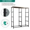 imageYITAHOME 8Drawer Fabric Dresser Furniture Storage Tower Cabinet Organizer for Bedroom Living Room Hallway Closet Sturdy Steel Frame Wooden Top EasytoPull Fabric Bins Rustic BrownDark Grey