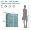 imageYITAHOME 8Drawer Fabric Dresser Furniture Storage Tower Cabinet Organizer for Bedroom Living Room Hallway Closet Sturdy Steel Frame Wooden Top EasytoPull Fabric Bins Rustic BrownGreennew 2025
