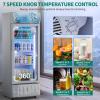 imageYITAHOME Commercial Merchandiser Display Refrigerator 69 CUFT with Single One Glass Door ETL ampamp DOE Certificated Beverage Drink Beer Fridge Cooler for Office Garage Bar Gym with Customize Lightbox69 CUFT