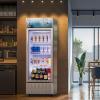 imageYITAHOME Commercial Merchandiser Display Refrigerator 69 CUFT with Single One Glass Door ETL ampamp DOE Certificated Beverage Drink Beer Fridge Cooler for Office Garage Bar Gym with Customize Lightbox69 CUFT