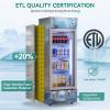 imageYITAHOME Commercial Merchandiser Display Refrigerator 69 CUFT with Single One Glass Door ETL ampamp DOE Certificated Beverage Drink Beer Fridge Cooler for Office Garage Bar Gym with Customize Lightbox69 CUFT