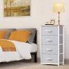 imageYITAHOME Dresser with 4 Drawers  Fabric Storage Tower Organizer Unit for Bedroom Living Room Hallway Closets  Sturdy Steel Frame Light Grey