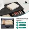 imageYITAHOME Dresser with 7 Drawers  Fabric Storage Tower Organizer Unit for Living Room Hallway  Sturdy Steel Frame Wooden Top ampamp Easy Pull Fabric BinsCool Black Ash